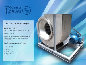 Extractor Centrífugo Pesado Modelo VSF27
