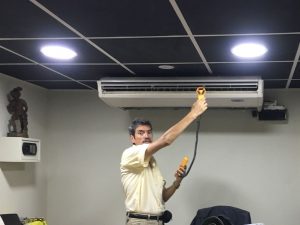 Lectura de medición de temperatura y flujo de aire (protocolo de prueba)
